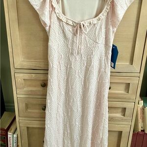 Graceful Light Pink Maxi Dress